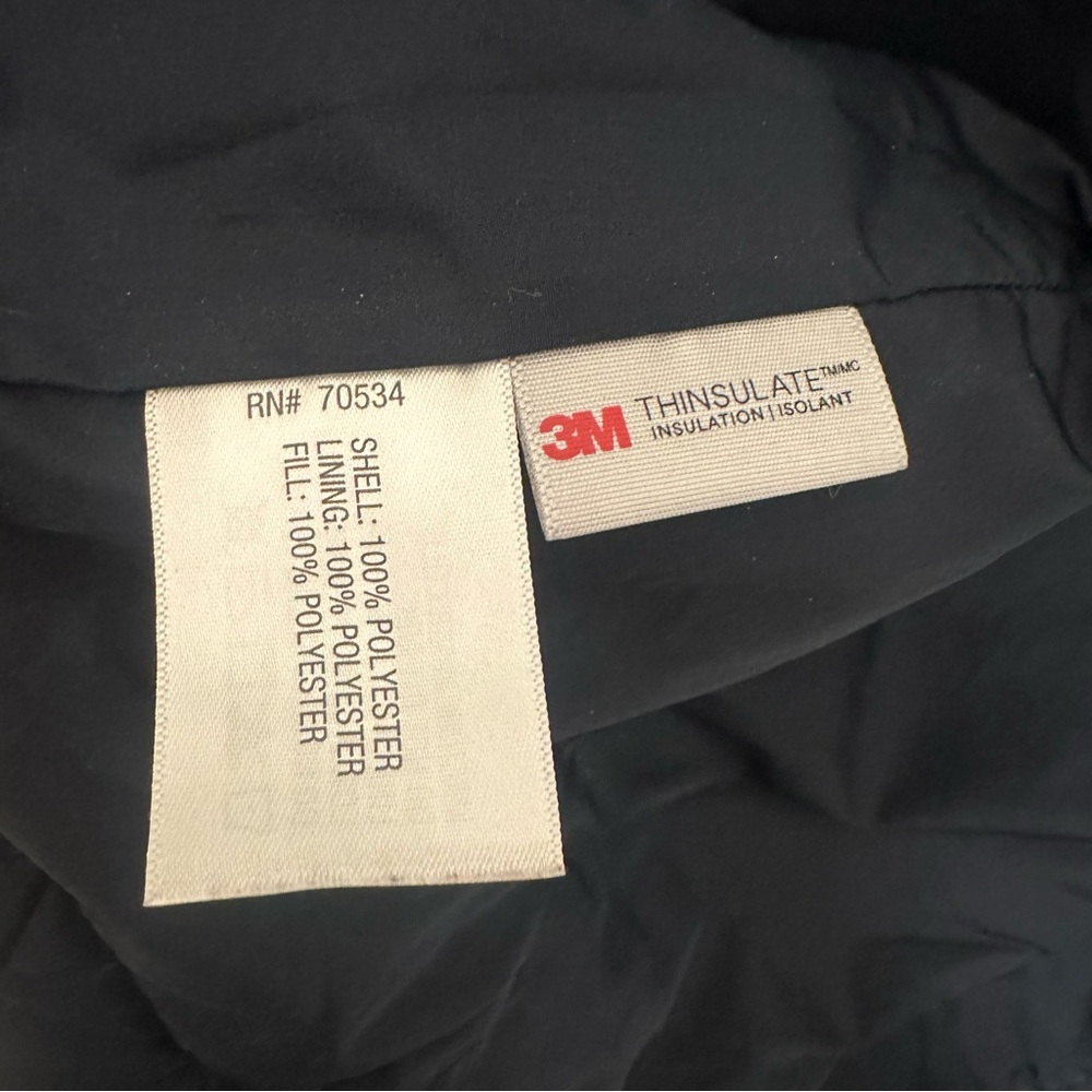 Orvis Quilted Jacket Blue Tan Jacket Size Large - Picture 7 of 8